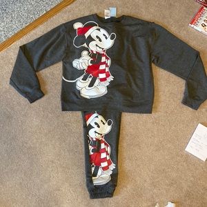 Holiday Disney sweatpants/sweatshirt.   Sweatpants are an  XS. Sweatshirt is a S